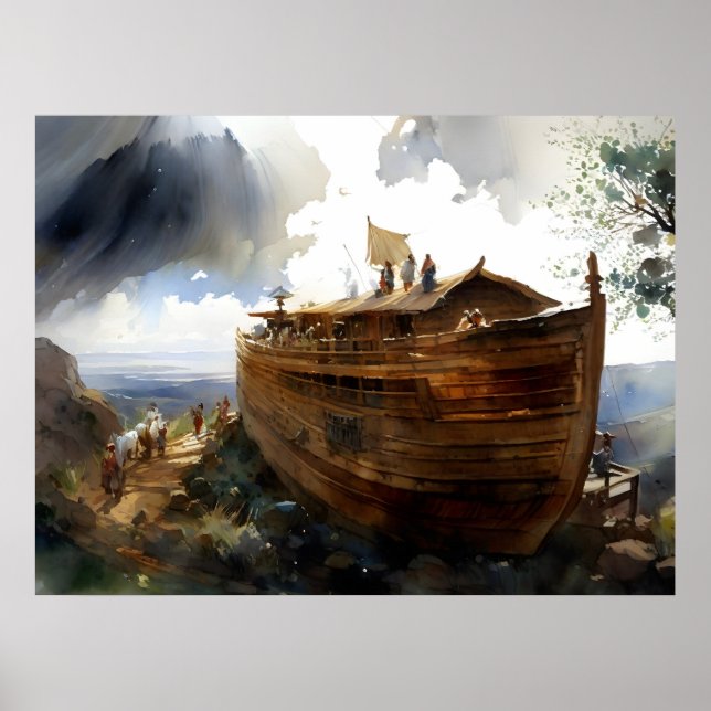 Bygget av Noahs Ark Poster (Framsidan)