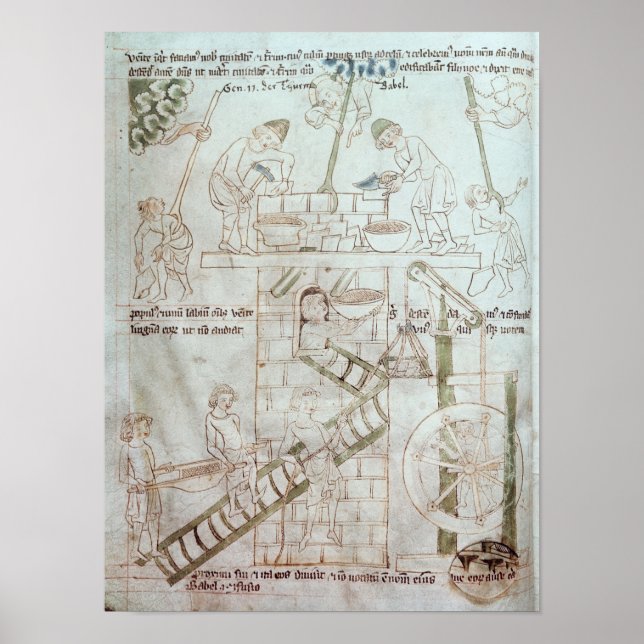 Bygget Torn i Babel Poster (Framsidan)