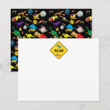 Byggfordon Dinosaurier Rymden Barn