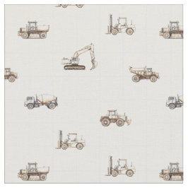 Byggfordon tung utrustning beige tyg