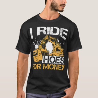 Bygghandlare bakad med tung utrustning t shirt