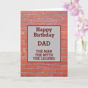 Byggherre - Brickayer Birthday Kort