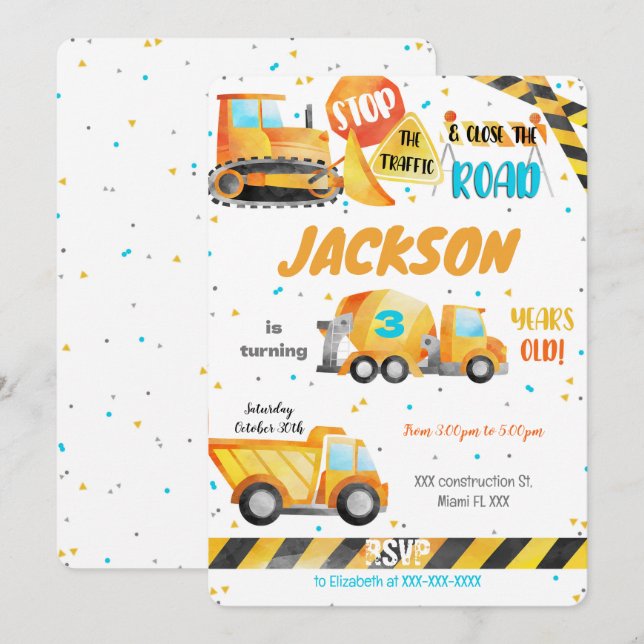 Bygginbjudan Inbjudningar (Fram/baksida)