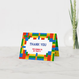 Byggklossar Födelsedag Tack Kort