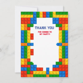 Byggklossar Födelsedag Tack Kort
