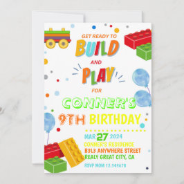 Byggklossinbjudan, Byggklossfest Inbjudningar