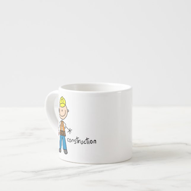 Byggkonstruktion Pinnefigur Espressomugg (Framsida vänster)