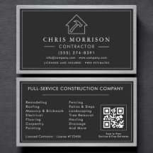 Byggkonstruktion Svart Silver Metall QR-kod
