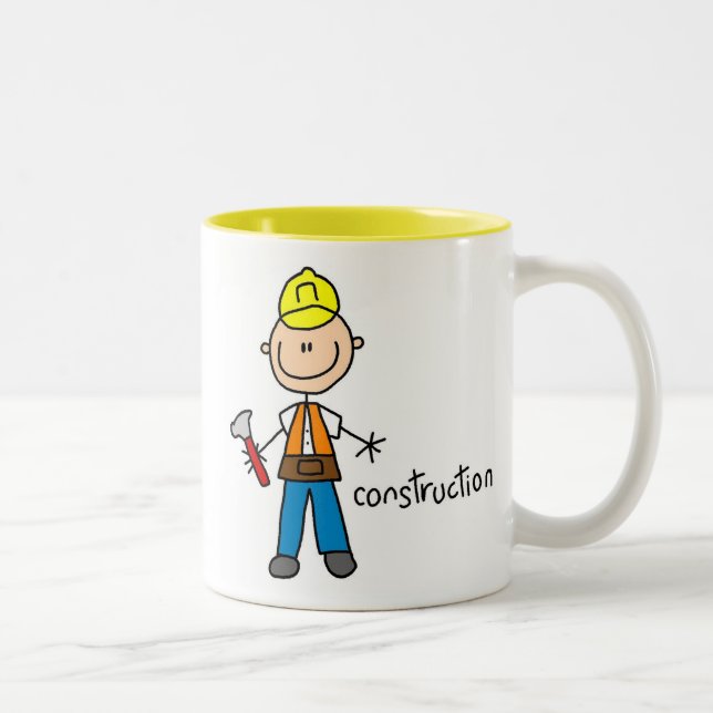 Byggkonstruktionfigur Två-Tonad Mugg (Höger)