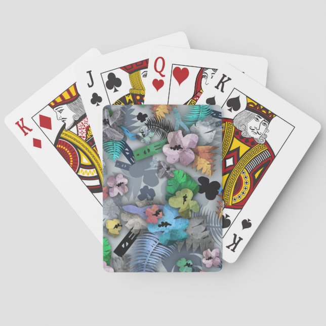 Byggkort för novelty Hawaii Casinokort (Baksidan)