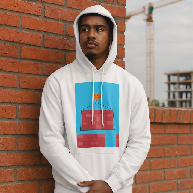 Byggkranens lyftbrickvägg hoodie (Skapare uppladdad)