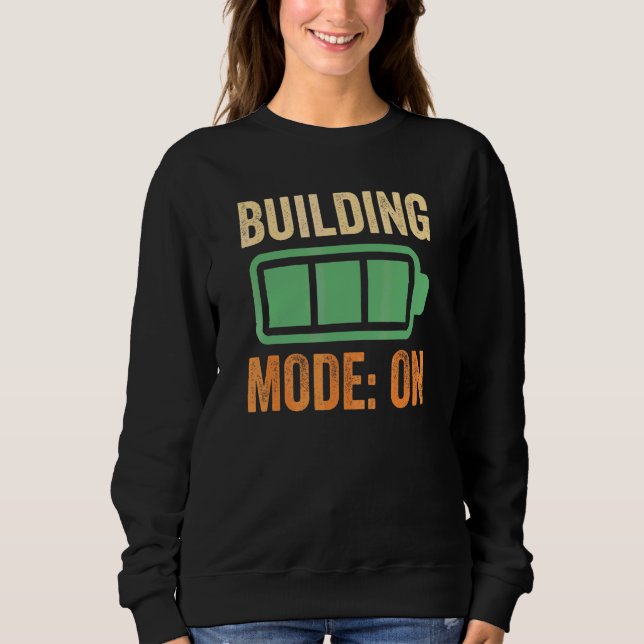 Byggläge På Batteridesign T Shirt (Framsida)