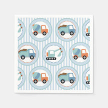 ByggLastbilar - Cute Blue White