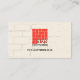 Byggmästare-/konstruktionsföretagsvisitkort Visitkort