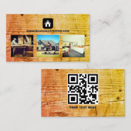 Byggmöbler för träverk i gods agent visitkort