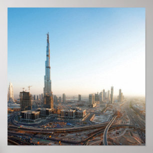 Byggnad Along Sheikh Zayed Road, Dubai 2 Poster