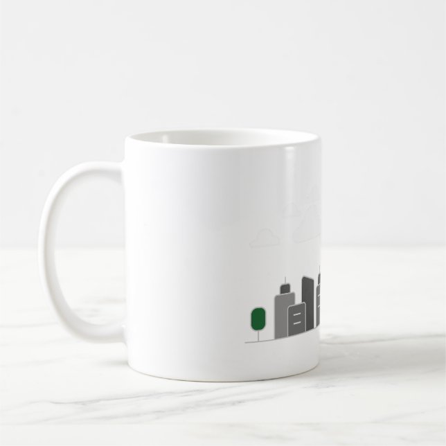 byggnad arkitektur kaffemugg (Vänster)