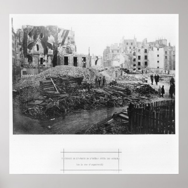 Byggnad av Avenue de l'Opera Poster (Framsidan)