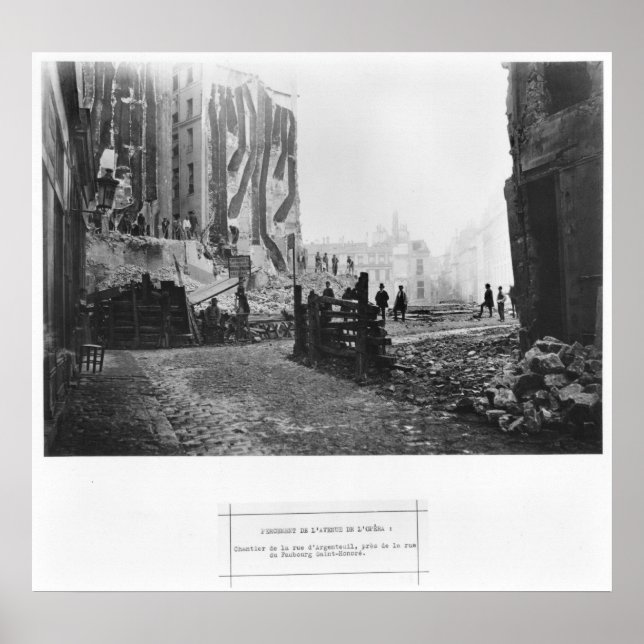 Byggnad av Avenue de l'Opera Poster (Framsidan)