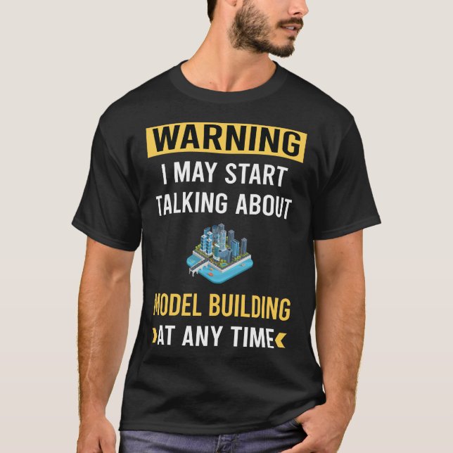Byggnad av sunt varningsmodell t shirt (Framsida)