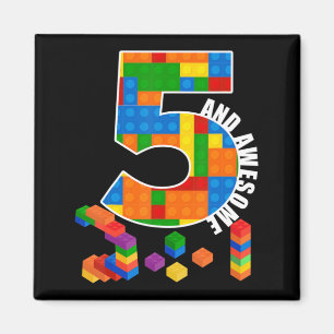 Byggnad block Bricks 5 år gamla Fantastisk-födelse Magnet