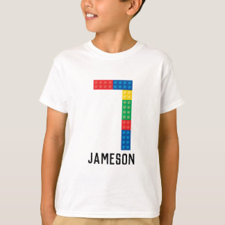 Byggnad Block Party Shirt för 7:e födelsedag T