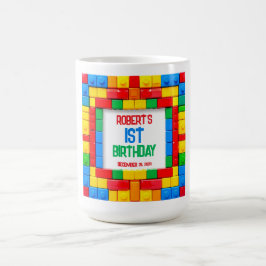 Byggnad Blocks BIRTHDAY Kaffemugg