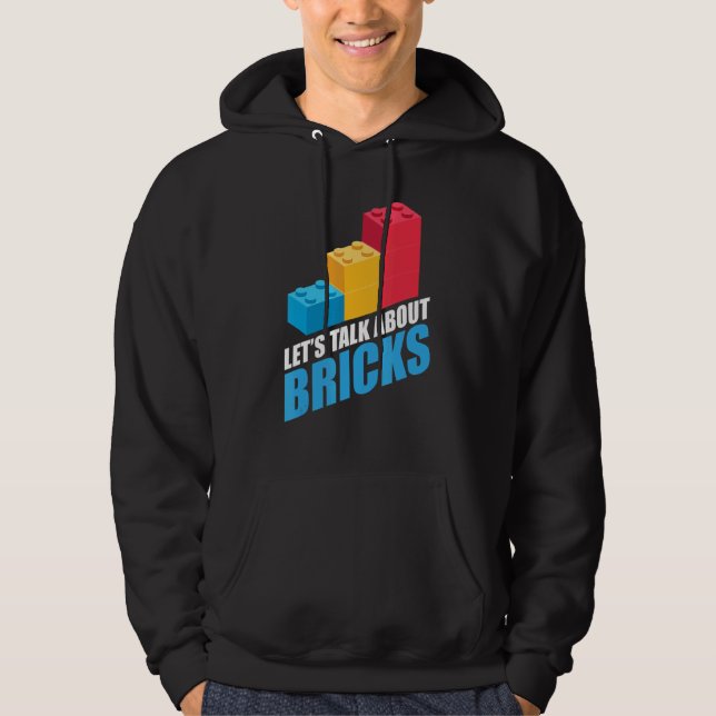 Byggnad Bricks Blocks Fläkt Master Builder Brickla Hoodie (Framsida)