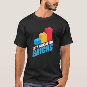 Byggnad Bricks Blocks Fläkt Master Builder Brickla T Shirt