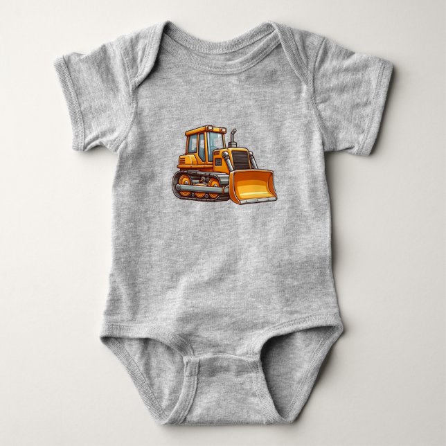 Byggnad/bulldozer T Shirt (Framsida)