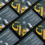 Byggnad Construction Service Visitkort<br><div class="desc">Vi presenterar affärskort för byggtjänster som återspeglar ditt företags tillförlitlighet och kvalitet. Dessa premiekort kommer säkert att stå ut från resten med sin bakgrund av grått och unika utformning med bilder av arbetare arbetar i verktyg. Perfekt för byggnadsarbetare, entreprenörer och andra liknande företag. Dessa kort är skräddarsydda för ge ditt...</div>