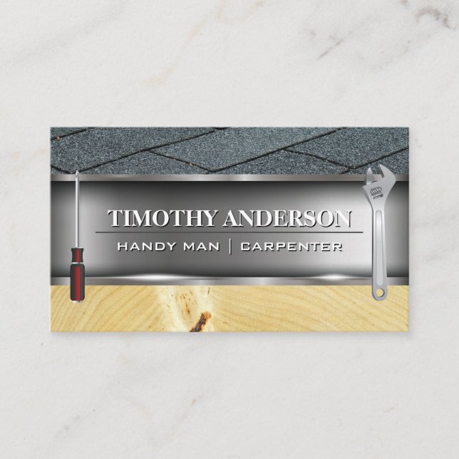 Byggnad | Construction Verktyg Visitkort (Framsida)
