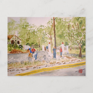 byggnad dr Middletons wall Vykort