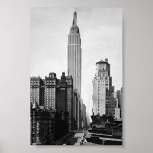 Byggnad empire state - 1931 poster