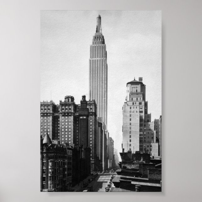 Byggnad empire state - 1931 poster (Framsidan)