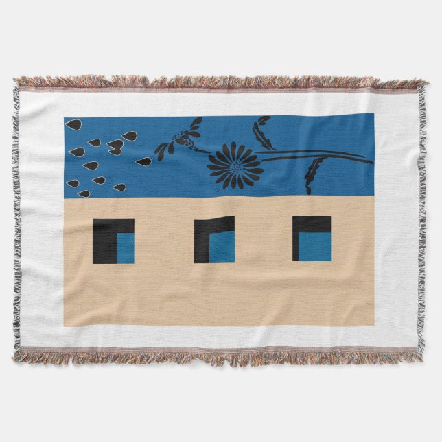 Byggnad Flower Filt (Framsidan)