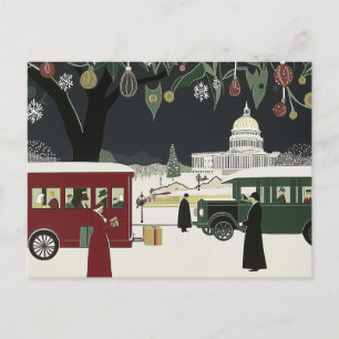 Byggnad för Huvudstad med i Washington DC Art Deco Vykort