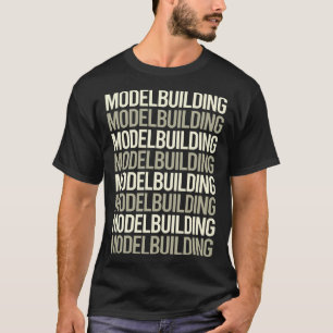 Byggnad för vit textmodell t shirt