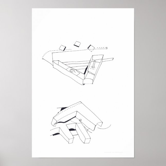 Byggnad Games med VF Monogram Cubes Teckning 12 Poster (Framsidan)