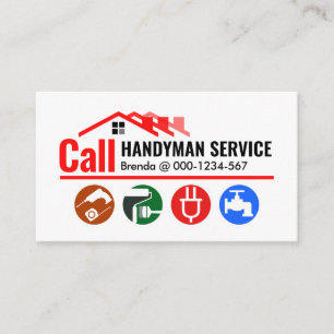 Byggnad Home Gräns Handyman Verktyg Visitkort