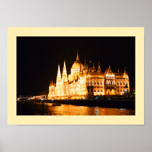 Byggnad i Budapest Poster