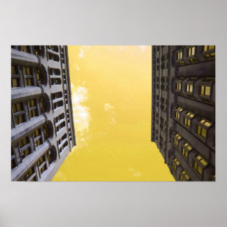 byggnad i chicago poster