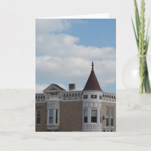 Byggnad i den historiska staden kort