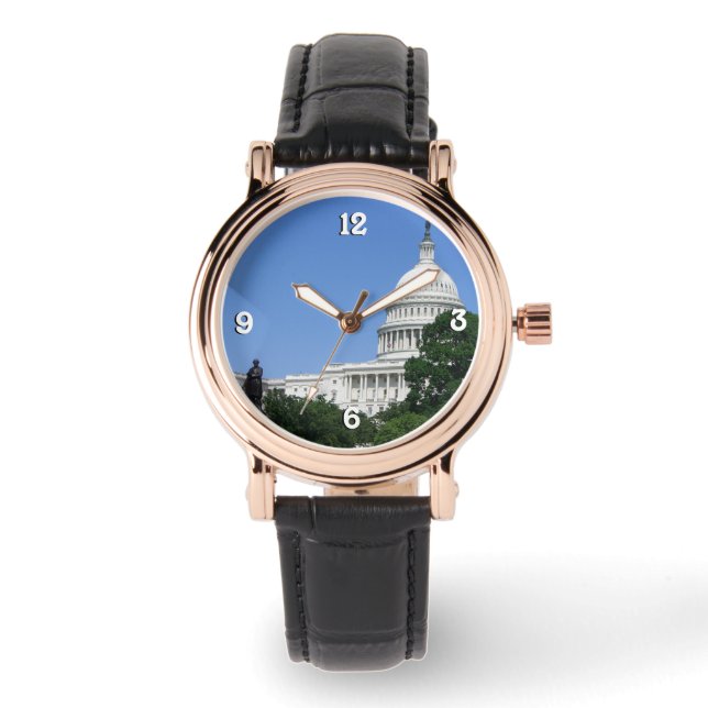 Byggnad i huvudstad i Washington DC Armbandsur (Framsida)