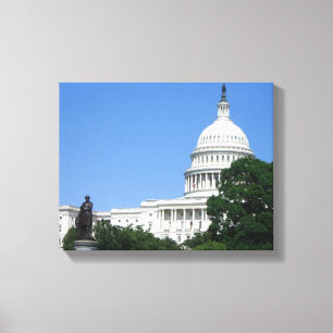 Byggnad i huvudstad i Washington DC Canvastryck