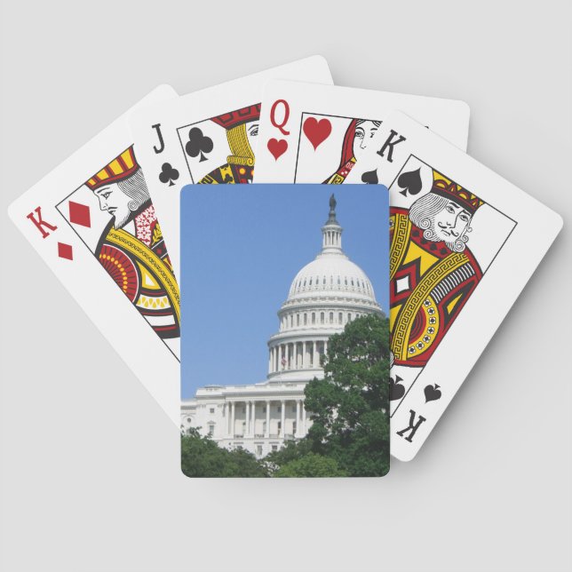 Byggnad i huvudstad i Washington DC Casinokort (Baksidan)