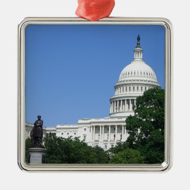 Byggnad i huvudstad i Washington DC Julgransprydnad Metall (Framsidan)