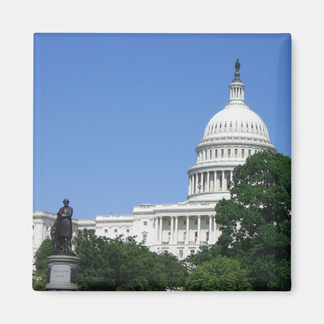 Byggnad i huvudstad i Washington DC Magnet (Framsidan)