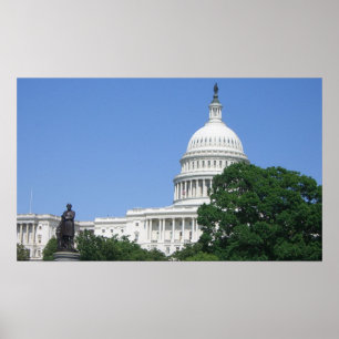Byggnad i huvudstad i Washington DC Poster