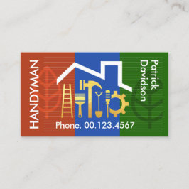 Byggnad i landskapet Guld Verktyg Visitkort